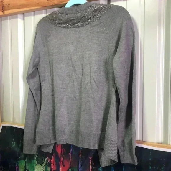 NY&C size small button up sweater cardigan gray - Picture 2 of 15